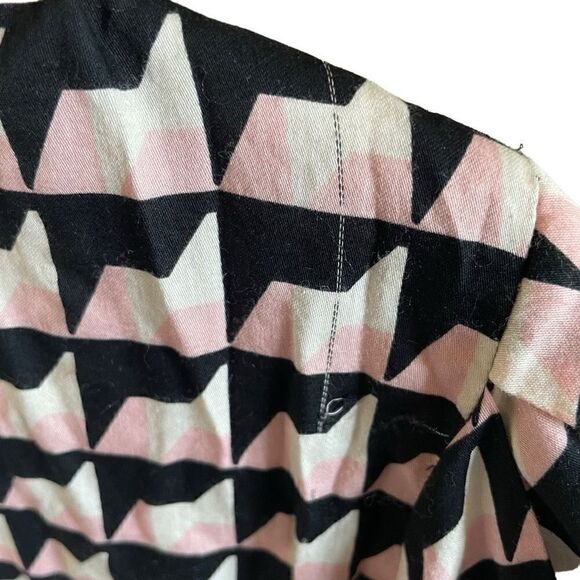 Who What Wear Dress Women’s Size XXL Geometric Print Fit N Flair ALTERED - Picture 3 of 10